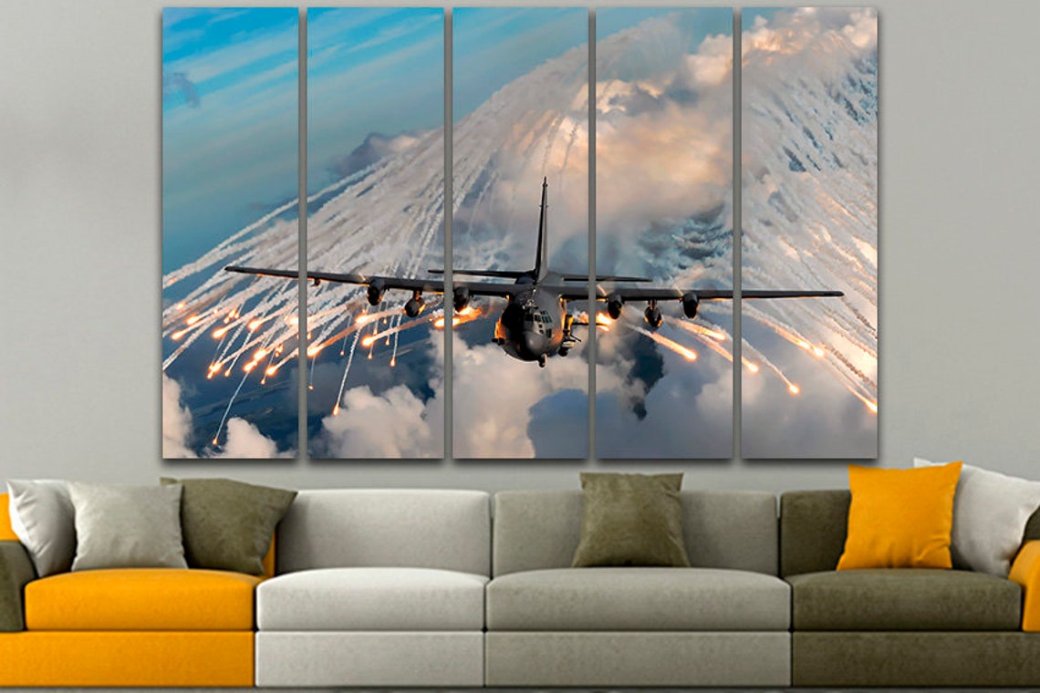 Lockheed Martin C-130J Super Hercules Canvas Military Transport ...