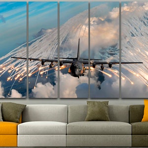 Lockheed Martin C-130J Super Hercules Canvas Military Transport ...