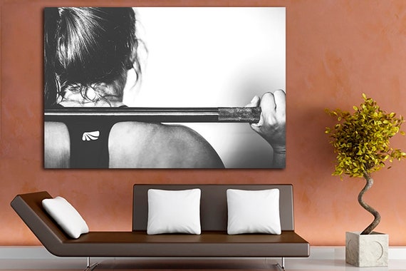 fit woman doing workout, fitness, gym #2 Art Board Print for Sale