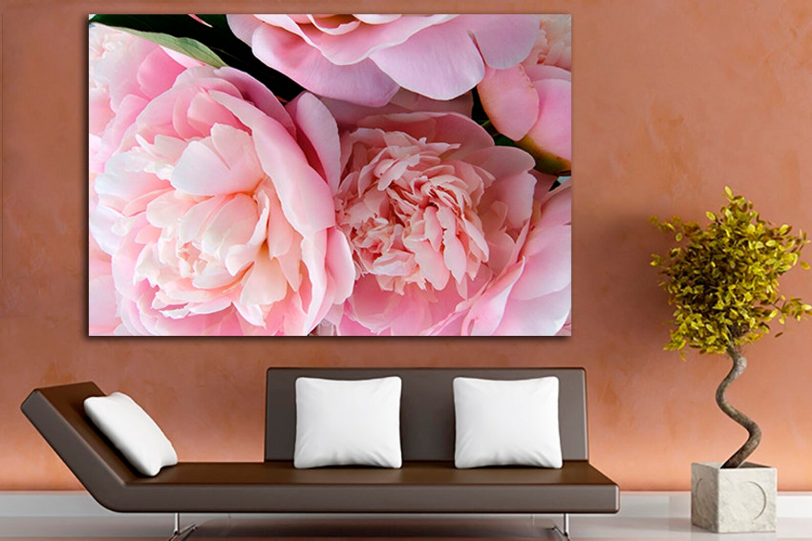 Peony Art Print Floral Poster Flower Wall Art Peony Canvas Peony Photo ...