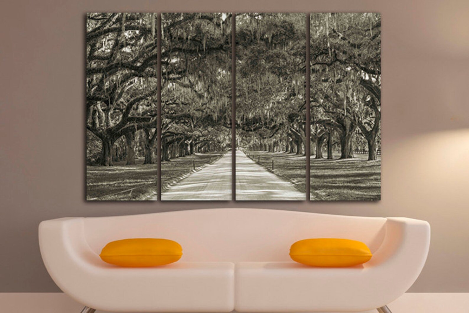 Multi Canvas Art Tree Wall Art Oak Trees Plantation Trees Etsy