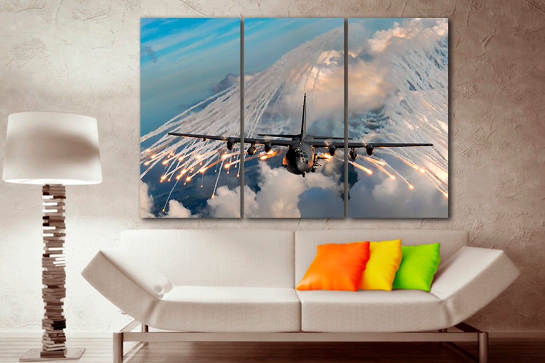 Lockheed Martin C-130J Super Hercules Canvas Military Transport ...