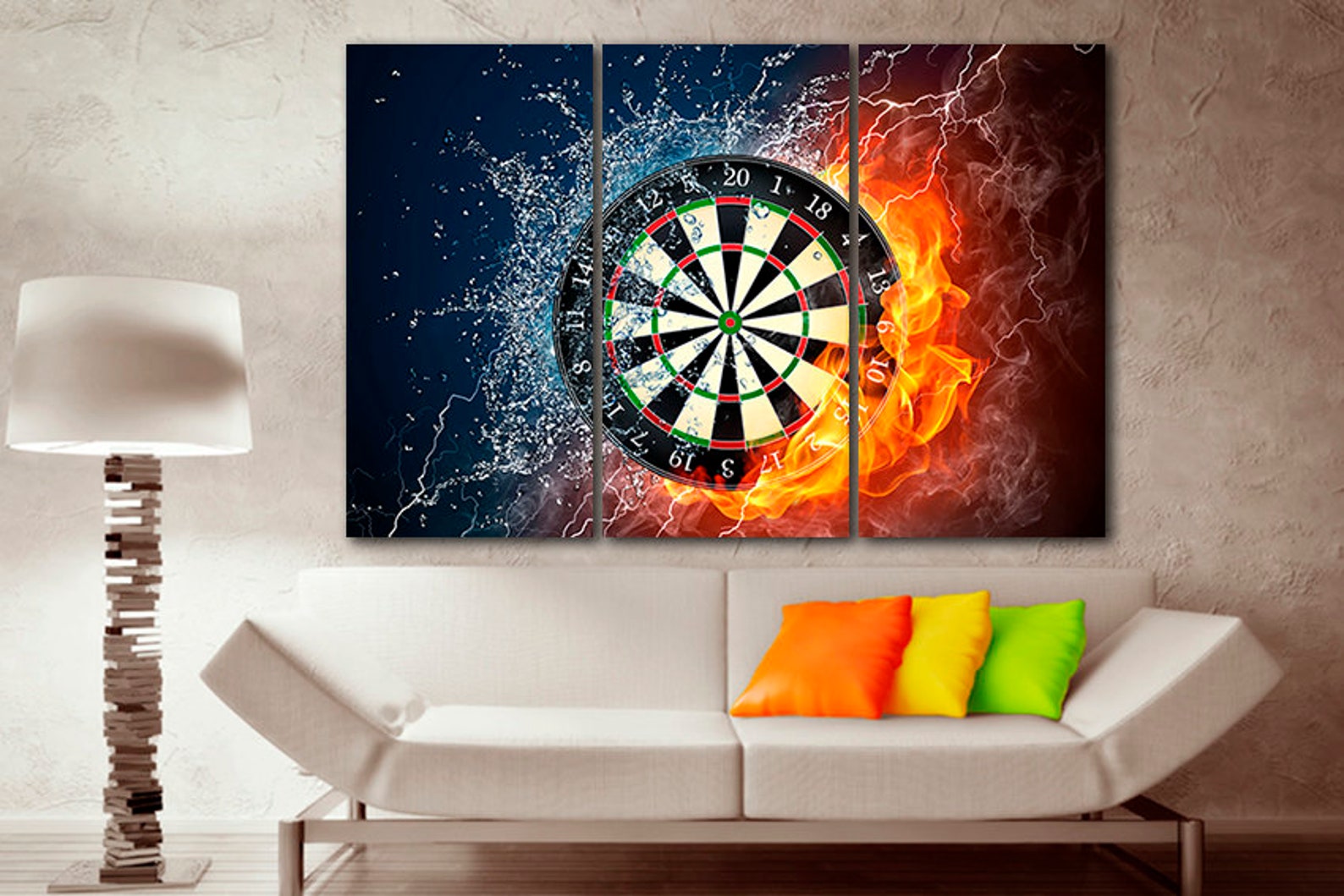 Darts Wall Art Darts Print Darts Canvas Game Home Decor Game Etsy