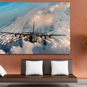 Lockheed Martin C-130J Super Hercules Canvas Military Transport ...