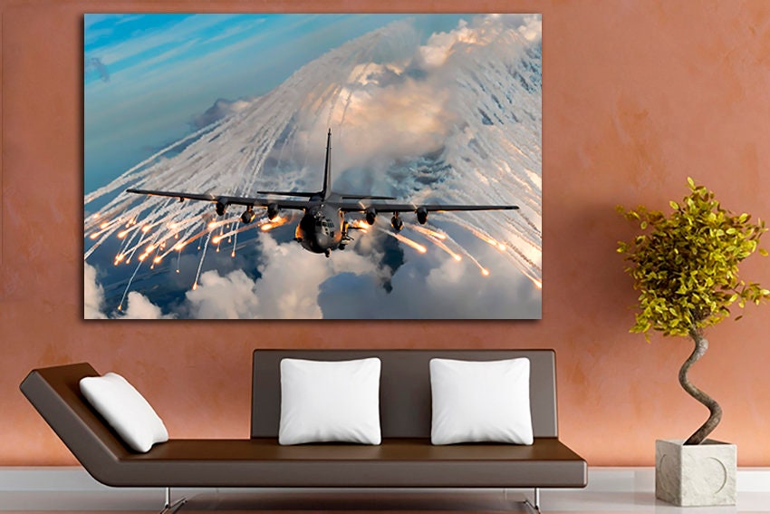 Lockheed Martin C-130J Super Hercules Canvas Military Transport ...