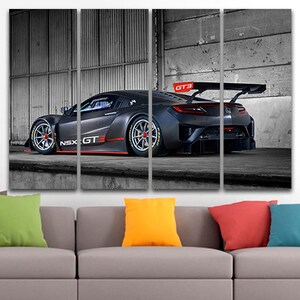 Sport car print Print on canvas Racing wall art Racing poster Car boy room art Car wall decor Racing car print Nursery canvas Children art