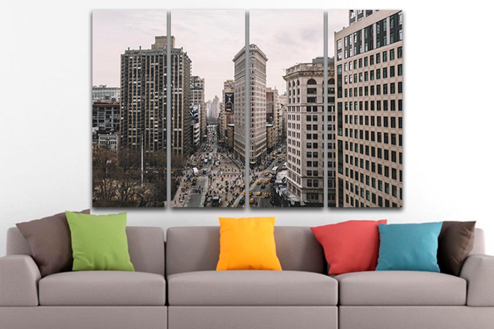 Flatiron Building Wall Art Canvas New York Print City Photo Etsy