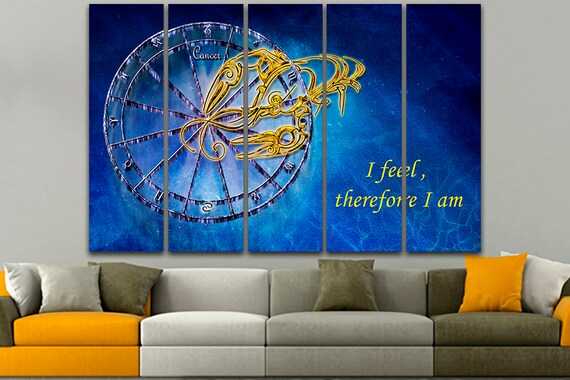Cancer Print Zodiac Sign Decor Zodiac Wall Art Zodiac Prints Etsy
