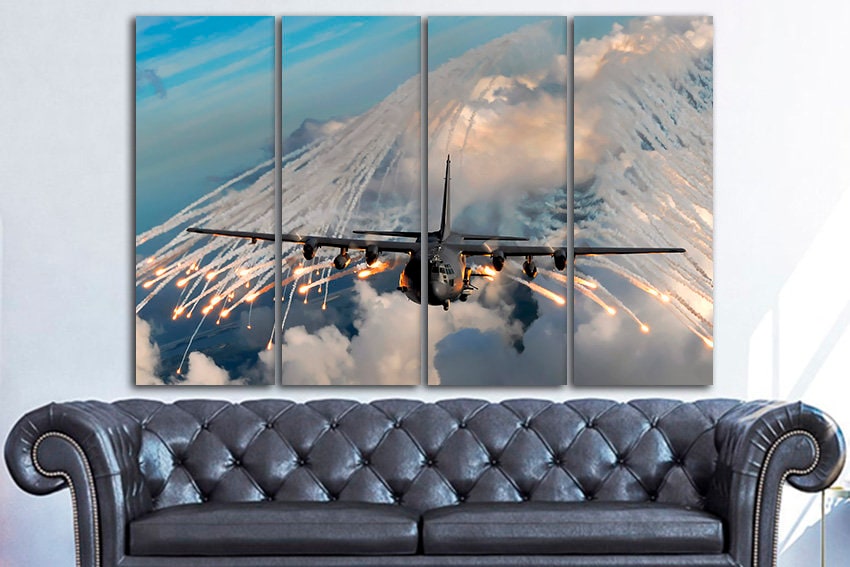 Lockheed Martin C-130J Super Hercules Canvas Military Transport ...
