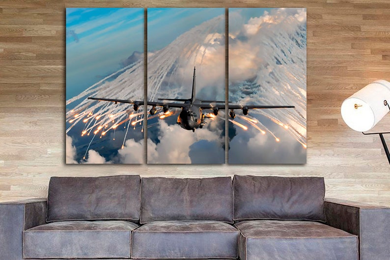 Lockheed Martin C-130J Super Hercules Canvas Military Transport ...