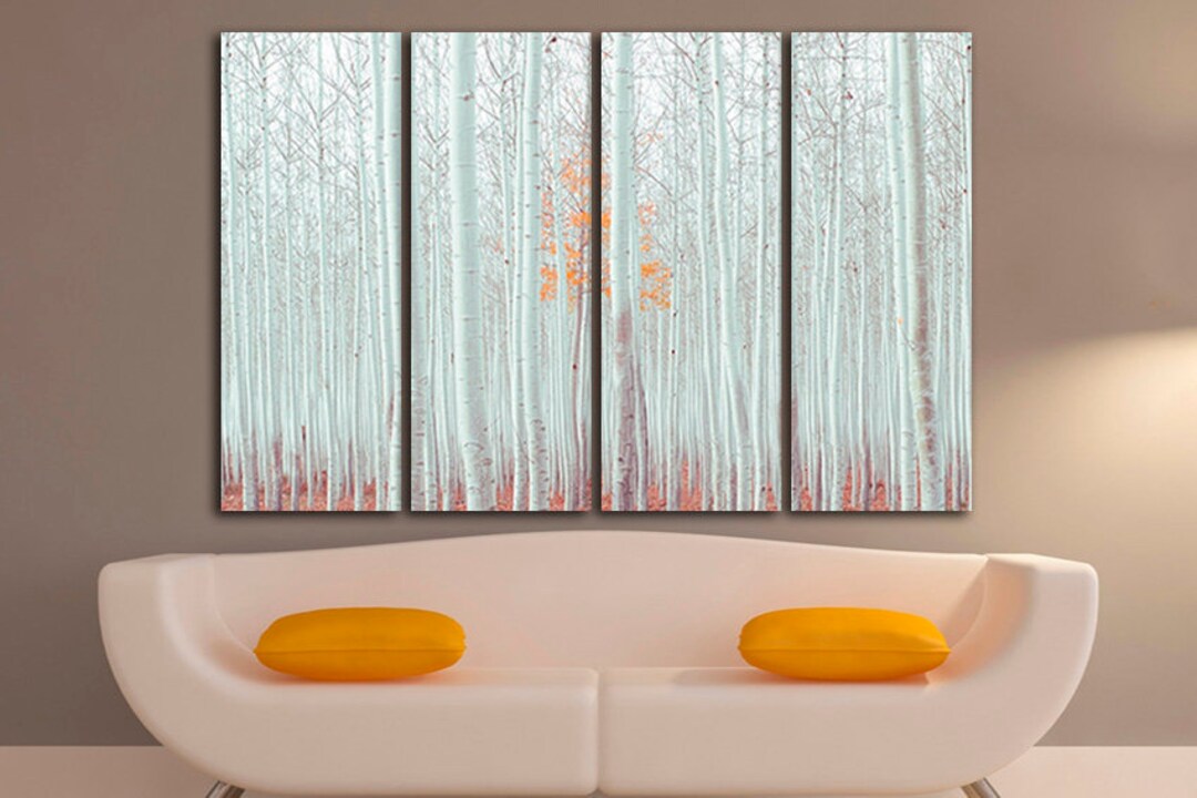 Birch Grove Art Gallery Wall Set Forest Art Fall Print Decor Autumn ...
