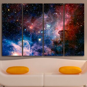 Space Wall Art Nebula Decor Space Canvas Space Poster Astronomy Gift ...