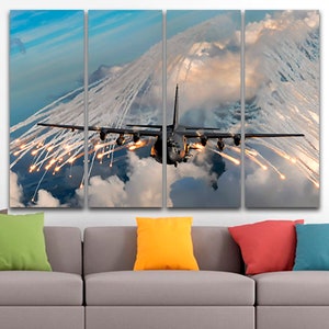 Lockheed Martin C-130J Super Hercules Canvas Military Transport ...