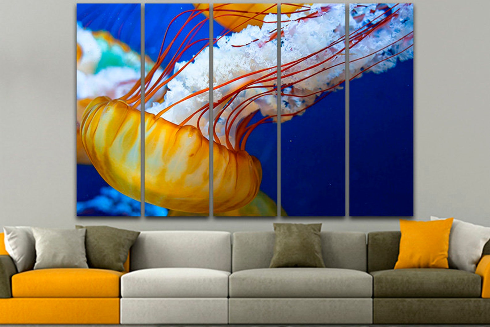 Jellyfish Print Animals Art Decor Jellies Art Ocean Wall Art Etsy