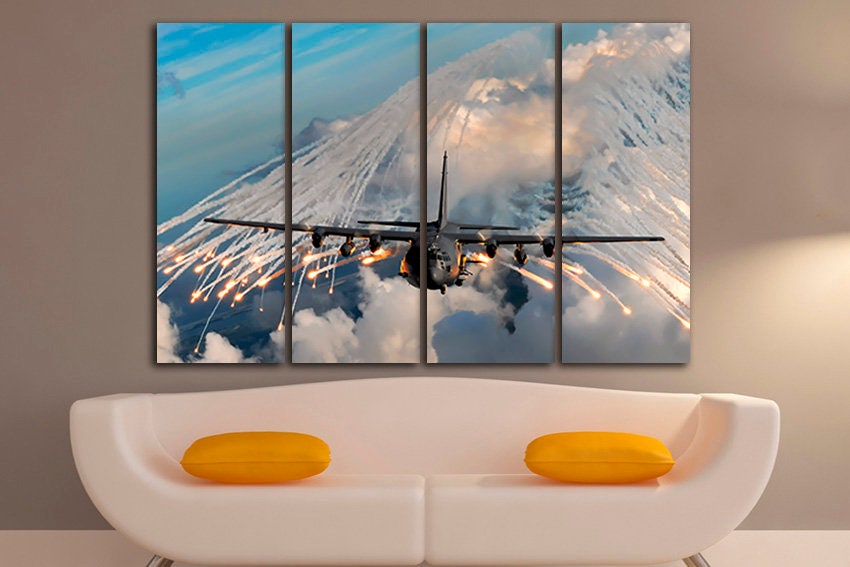 Lockheed Martin C-130J Super Hercules Canvas Military Transport ...