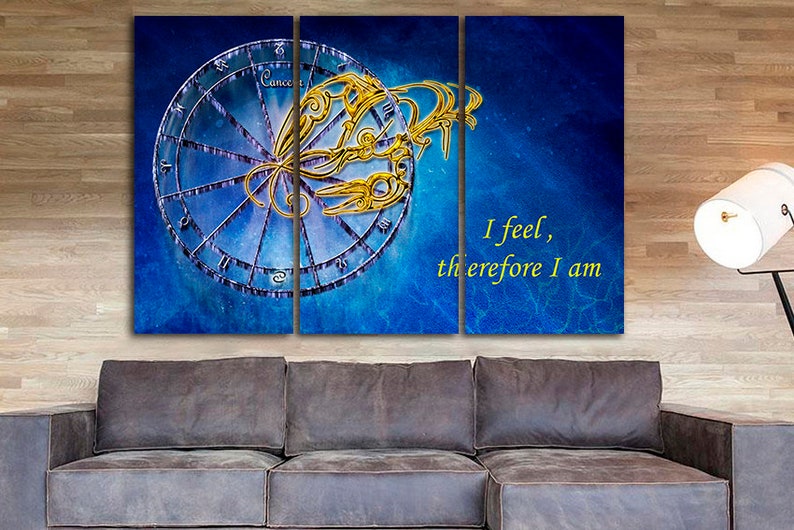 Cancer print Zodiac sign decor Zodiac wall art Zodiac prints Etsy