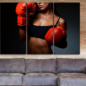 Boxing canvas Gift for man Boxing wall decor Boxing print Gift Ideas Sports nursery Boxing decor Boxing gloves Boxing motivation Boxing art