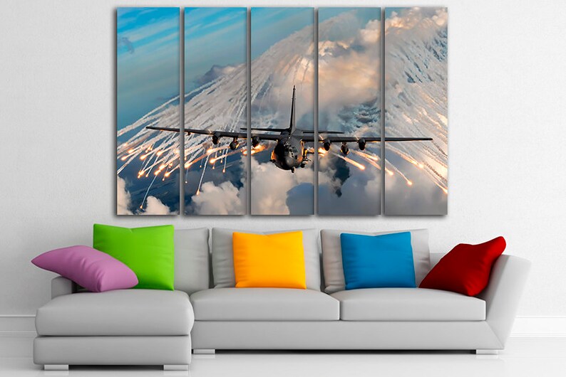 Lockheed Martin C-130J Super Hercules Canvas Military Transport ...