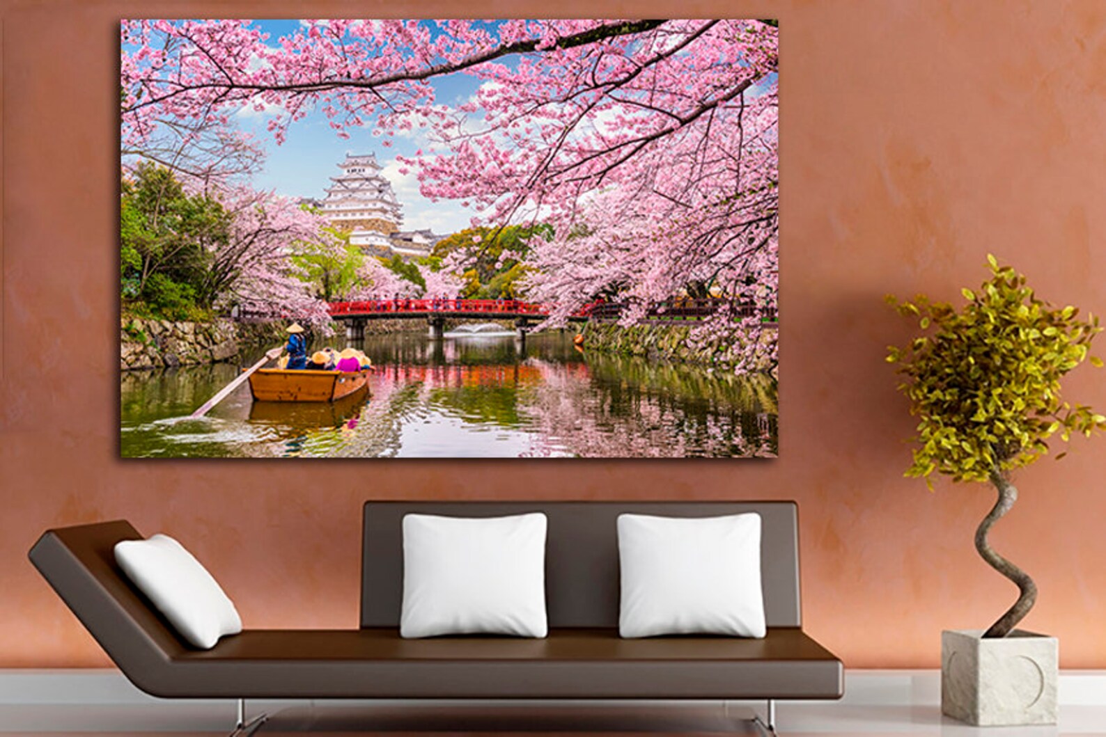 Japan Canvas Wall Art Canvas Cherry Blossom Décor Japan Etsy