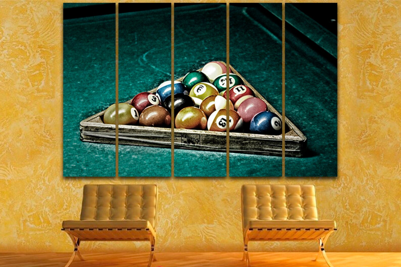 Billiards Canvas Billiards Game Balls Wall Art Billiards Table Etsy