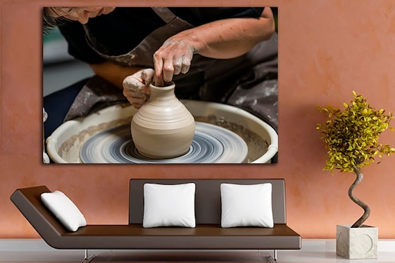 Ceramic Wall Art Canvas Print for Potters