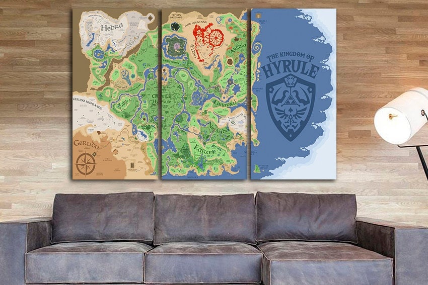 Legend of Zelda: A Link to the Past, Map of Hyrule - Canvas Wrap Print -  PersonalThrows