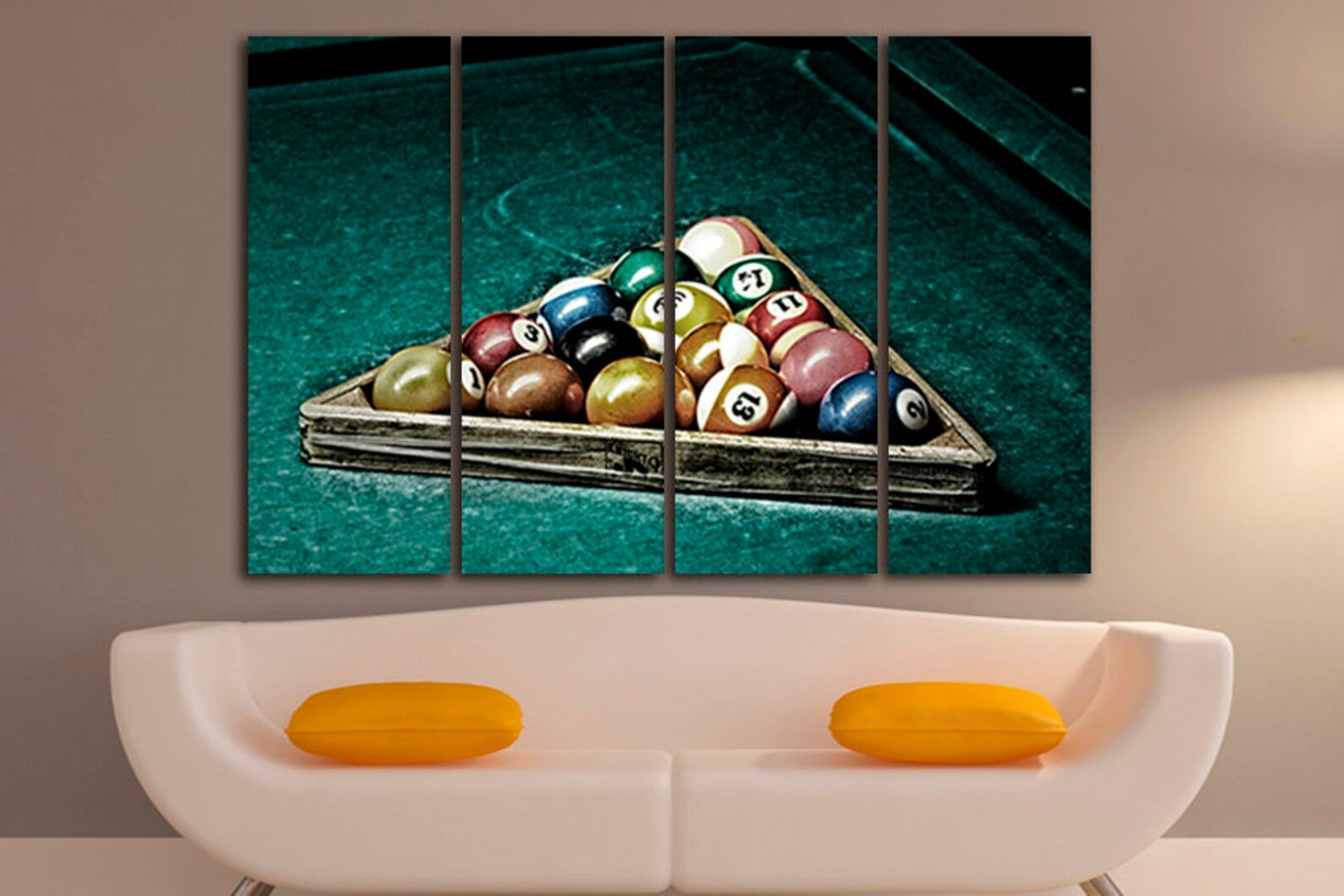 Billiards Canvas Billiards Game Balls Wall Art Billiards Table Etsy