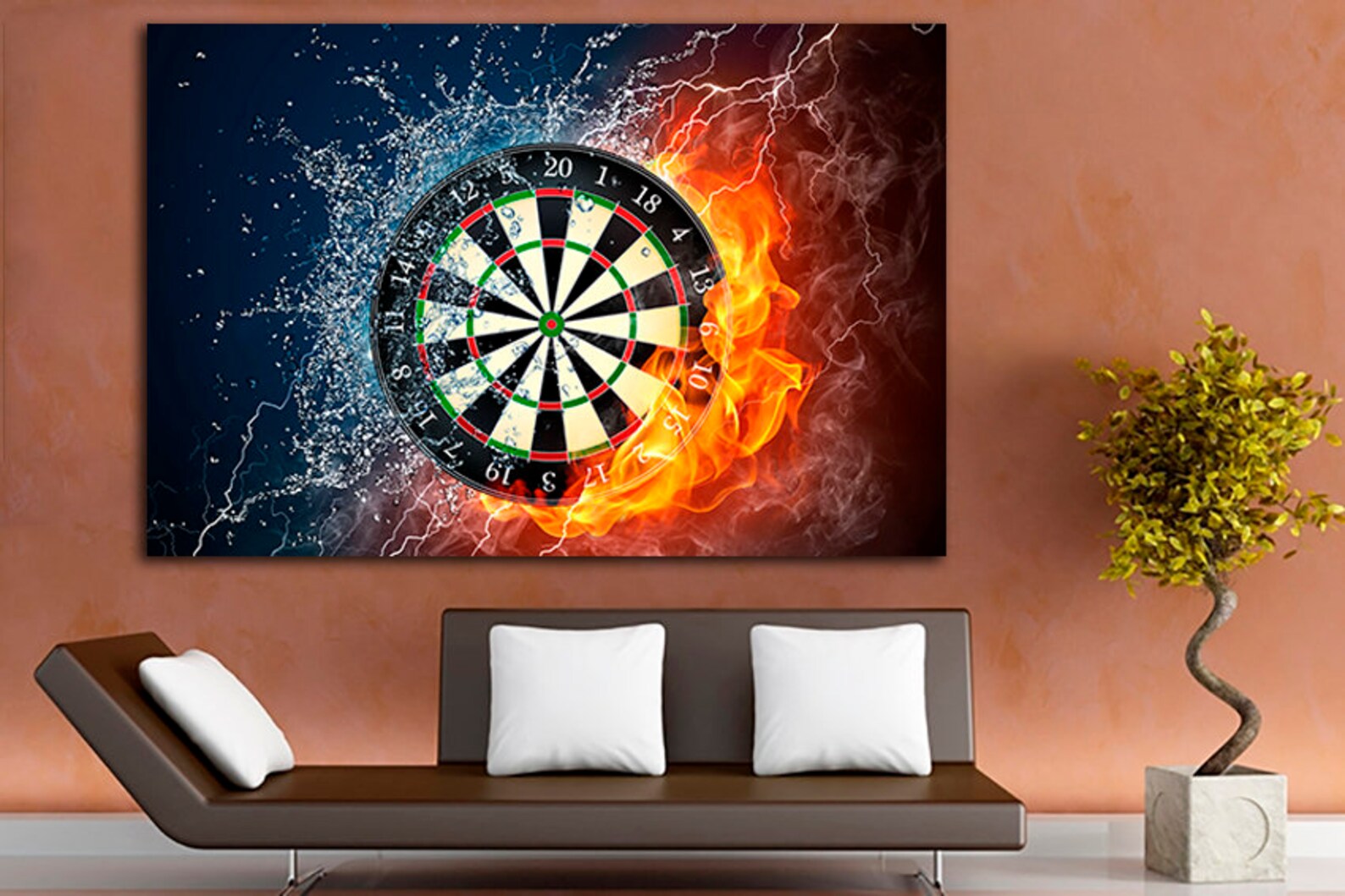 Darts Wall Art Darts Print Darts Canvas Game Home Decor Game Etsy