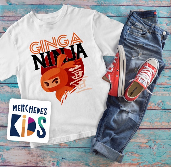 BABIES AND KIDS GINGER NINJA JOKE FUNNY T SHIRT 2 COLOURS ALL SIZES INC