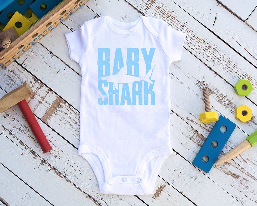 Baby Shark Infant Bodysuit / Baby Shark Party Baby Shark Etsy