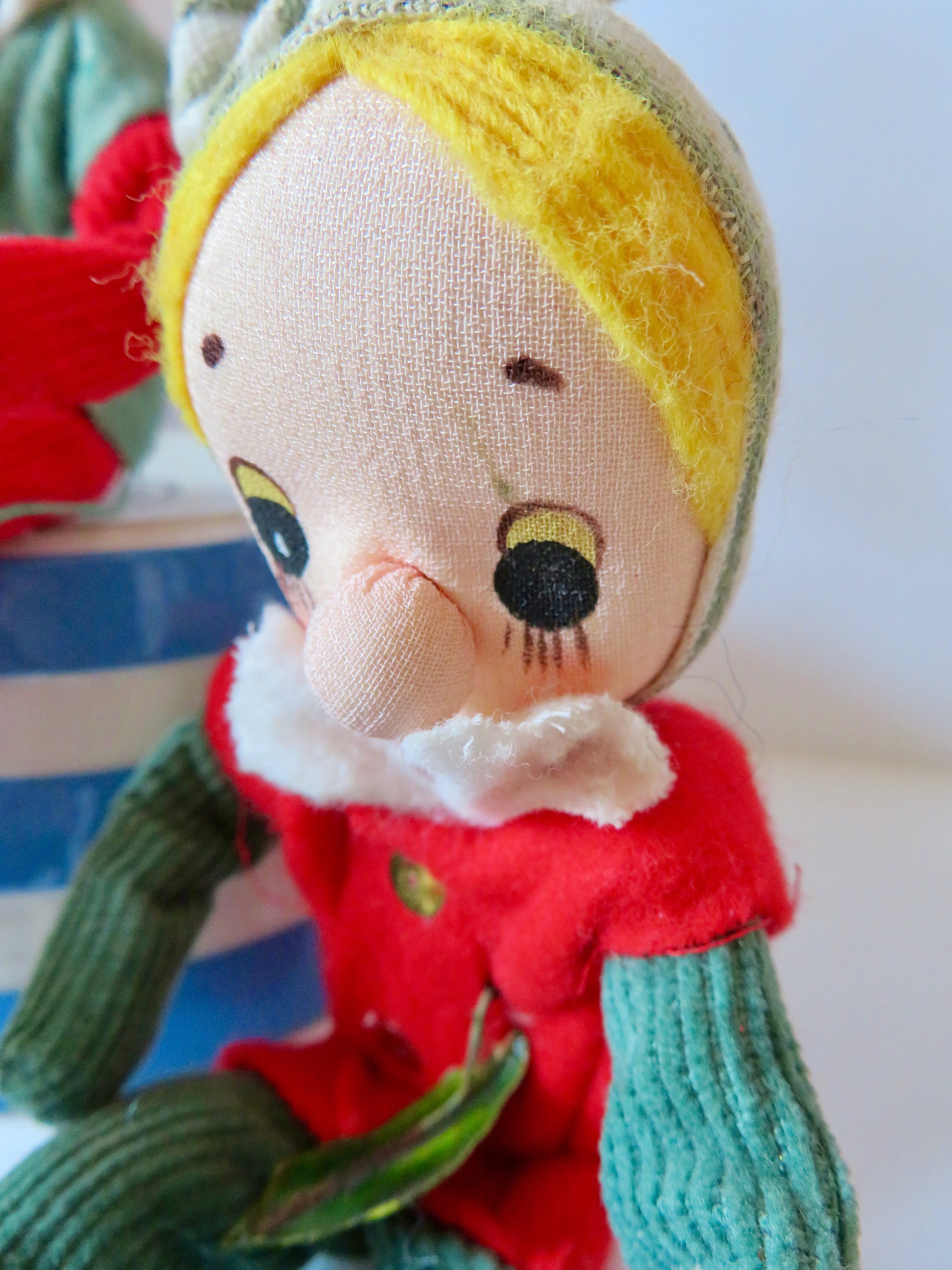 Vintage 50s 1950s Set of 3 Made in Japan Christmas Pixie