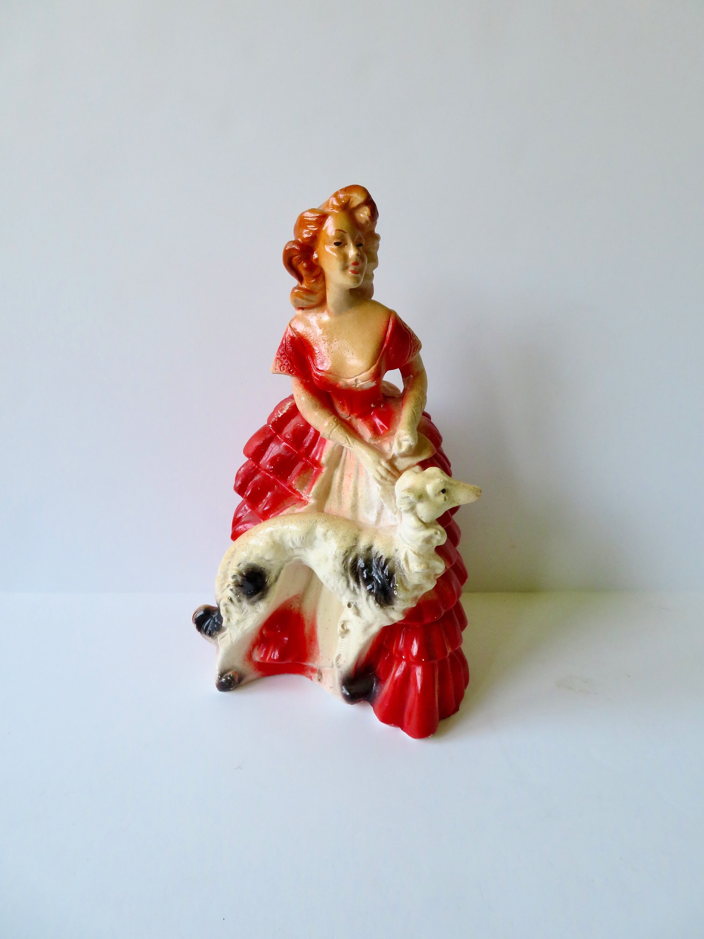 希少 Chalkware Bulldog timeworn clothing Art | Antique Chalkware Bulldog | Poshmark