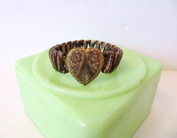 Vintage 40s 50s Fine Jewelry Floral Engraved Lust… - image 3