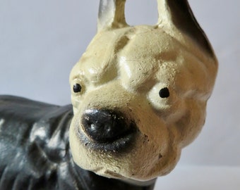 アンティークブルドッグ Hubley Cast Iron French Bulldog - Etsy