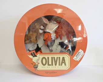 Vintage NIB New in Box 2002 Madame Alexander Olivia Saves the Circus Deluxe Doll Play Set Olivia the Pig Ian Falconer