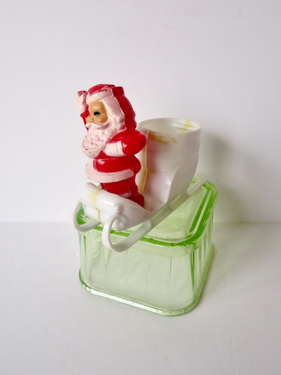 Vintage Christmas Plastic Container 