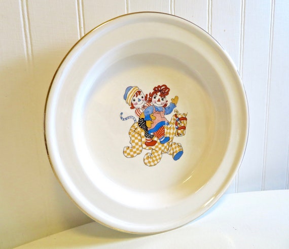 Vintage 1941 40s Crooksville Pottery Raggedy Ann And Andy With Etsy