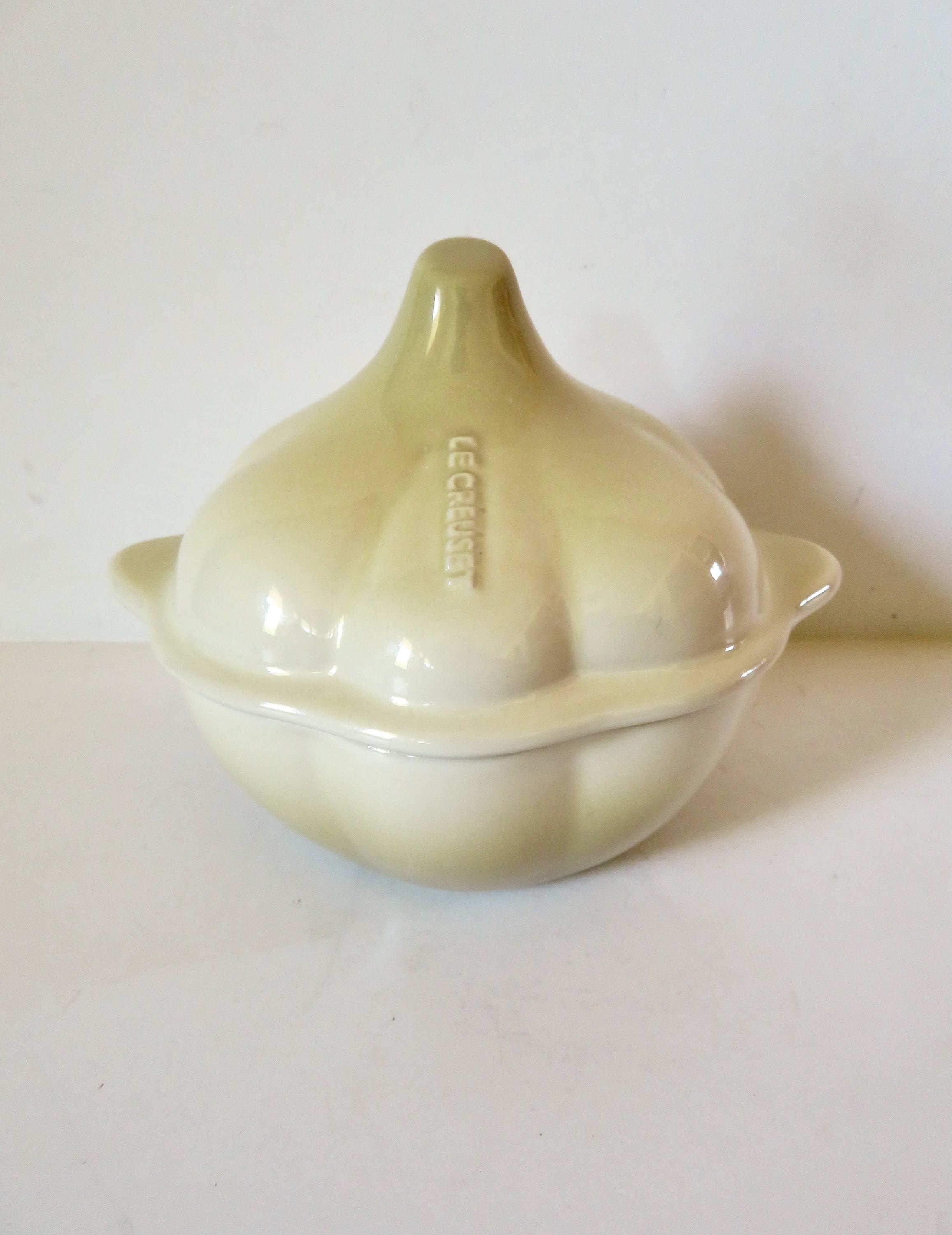 Vintage Le Creuset Miniature Small Garlic Cocotte Ceramic Dutch