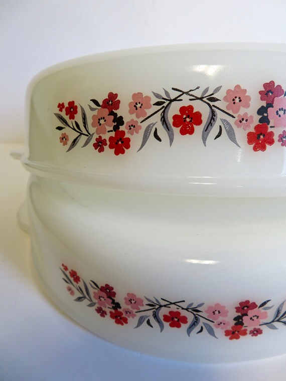Vintage 50s 60s Fireking Fire King Primrose 2 Pc Set Lot 2 1.5 