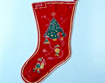 Vintage Christmas Stocking Gift Stocking Monogrammed Stocking Xmas Stocking Striped Stocking Decor Kilim Stocking Christmas Decor 1620