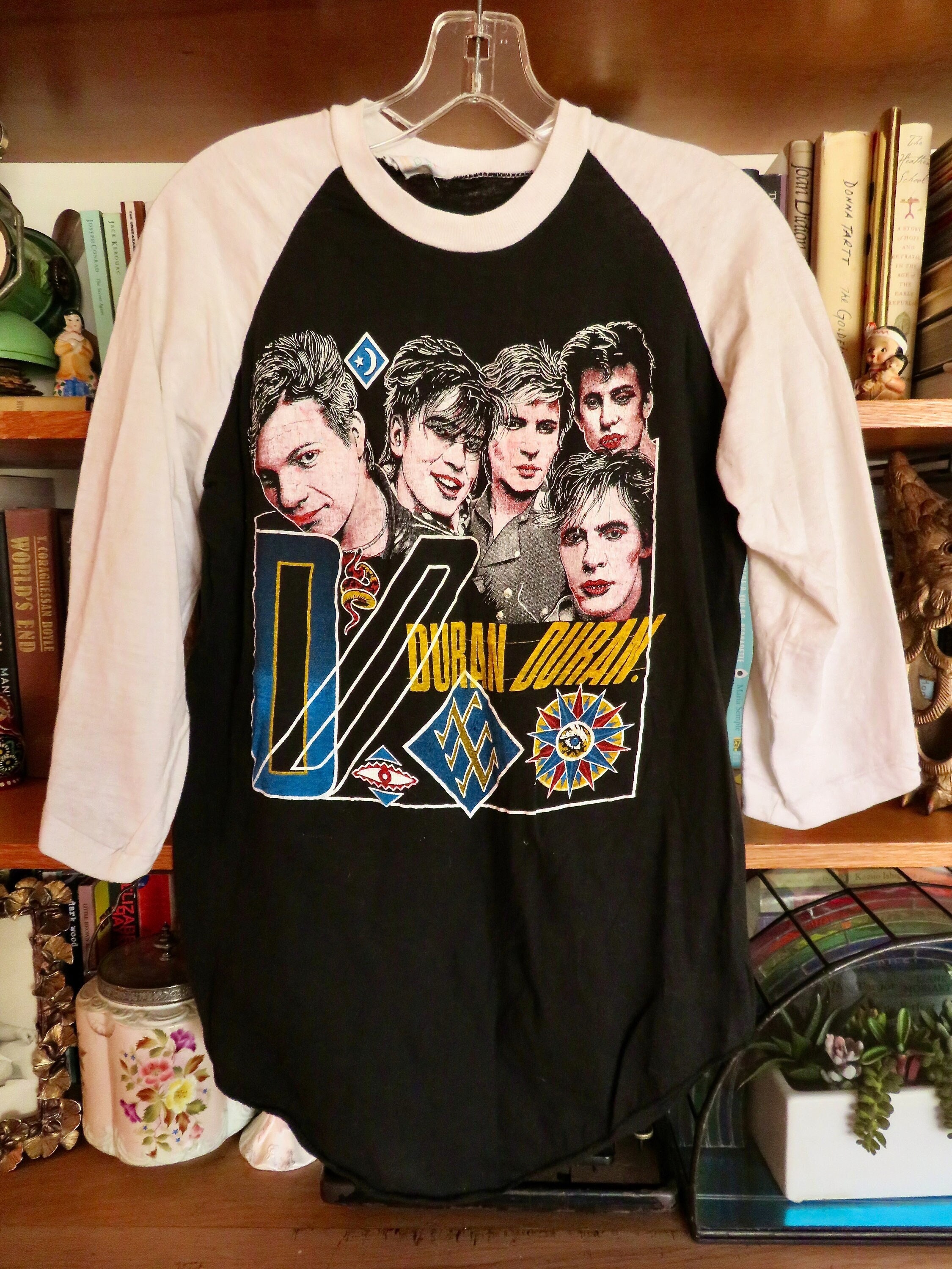  2025年おすすめのアイテム満載 Duran 80s Early Vintage Duran Baseball White Black Logo ミュージシャン