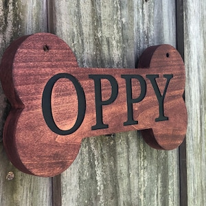 Engraved Signs, Personalized Dog Bone, Personalized Dog Gifts, Wood Dog Bone, Custom Dog Bone, Dog House Signs 6&quot;x12&quot;