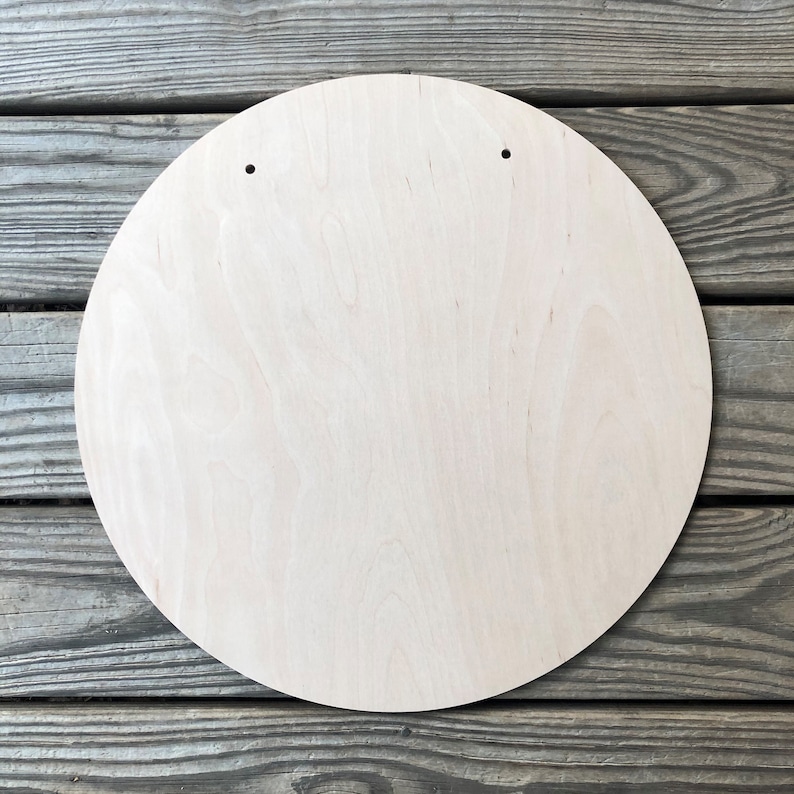 Blank Wood Circle Wood Blanks Craft Supplies Door Hangers Etsy