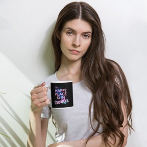 My Happy Place Is In The 80&#39;s glossy mug