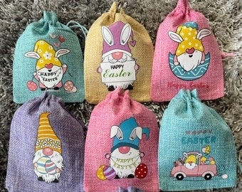 Easter Bunny Gnomes Easter Egg Easter Hunt Bag / Pouch - 1pc Unfilled - 14cm(H) x 10cm(W)