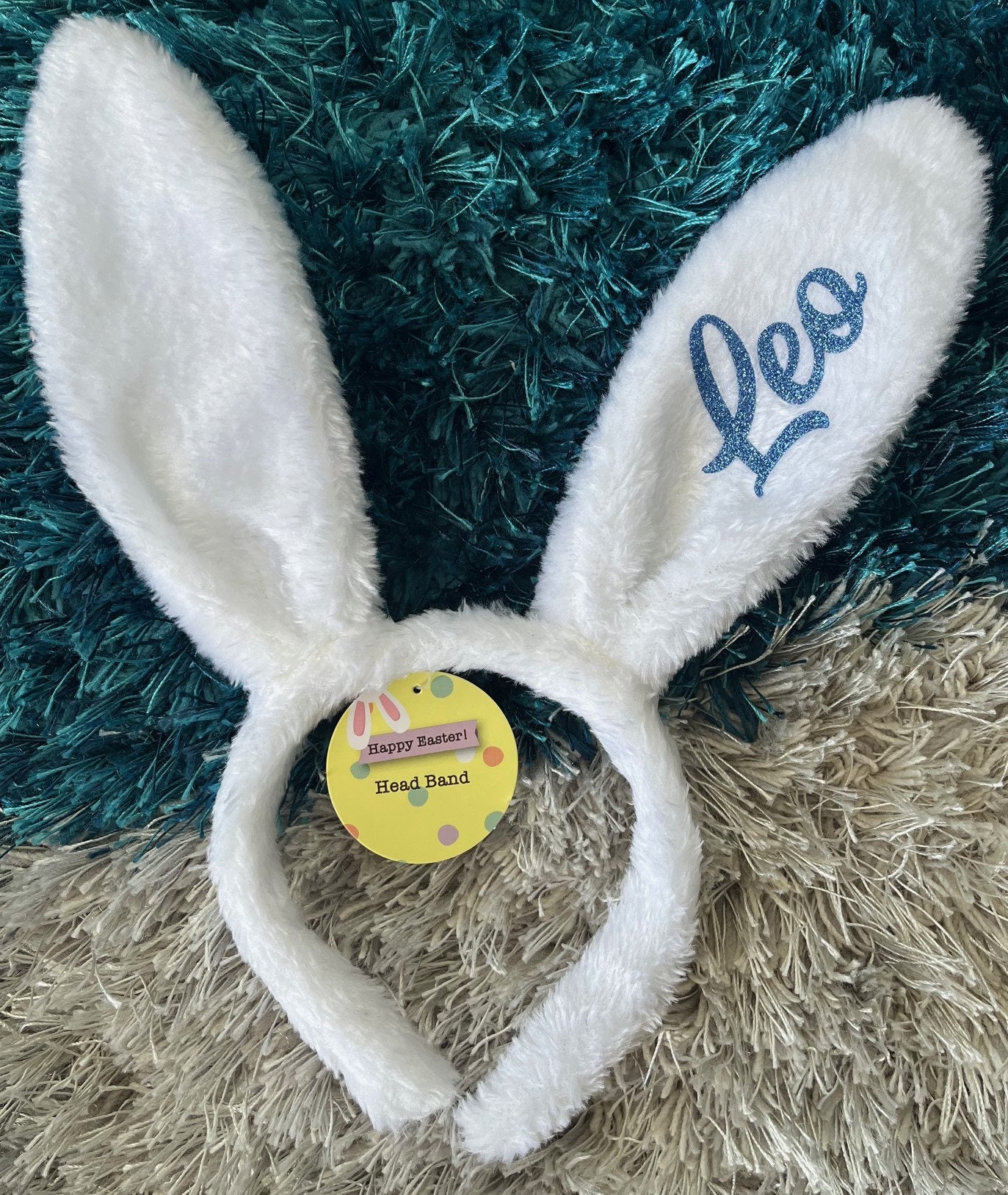 Personalised Easter Hunt Bunny Ears / Easter Hunt Bunny Headband - 1pc