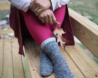 Knitting Pattern R & R Socks by heybrownberry designs Toe Up Textured Socks