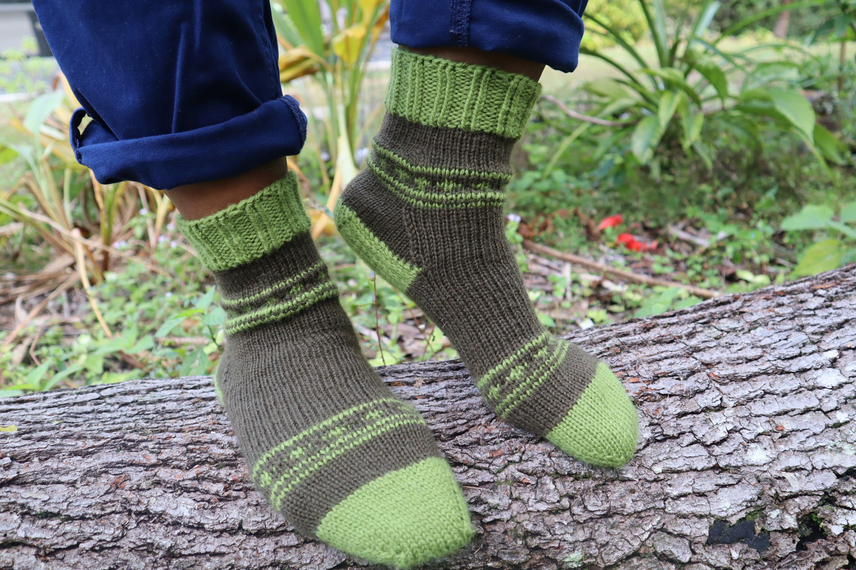 Pop Socks for Wearing Socks Knitting Pattern by Heybrownberry Etsy