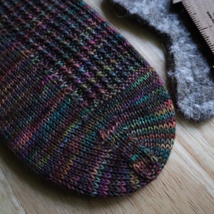 Knitting Pattern Now & Next Socks by heybrownberry designs Cuff Down NO Kitchener Stitch
