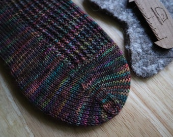 Knitting Pattern Now & Next Socks by heybrownberry designs Cuff Down NO Kitchener Stitch